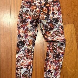 lululemon athletica align 25” Multicolor Abstract Leggings size 8